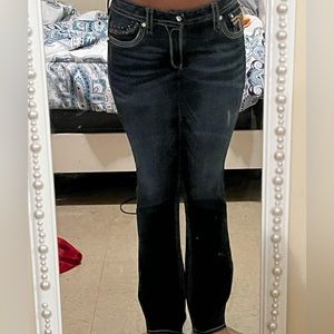 Rock revival low waste jeans